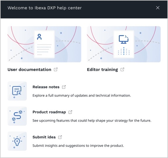 Integrated help menu